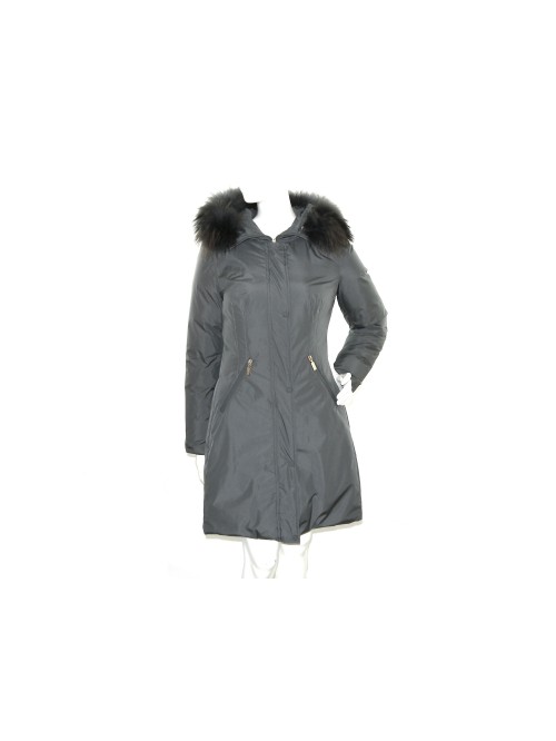 Geospirit Piumino Donna Mod. Coney Fur Grigio GED0694