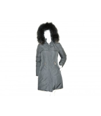 Geospirit Women's Down Jacket Mod. Coney Fur Gray GED0694