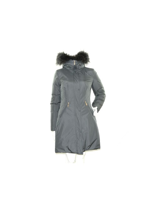 Geospirit Down Jacket Woman Mod. Coney Fur Gray GED0694