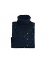 Daniel & Mayer Women's Turtleneck Sweater Art. 40011 Blue Dots