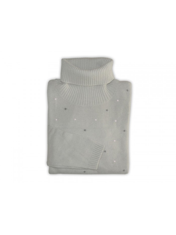 Daniel & Mayer Women's Turtleneck Sweater Art. 40011 Pois Avena Daniel & Mayer Women's Turtleneck Sweater Art. 40011 Pois Avena