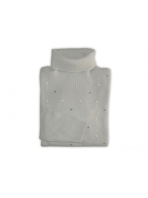 Daniel & Mayer Women's Turtleneck Sweater Art. 40011 Pois Avena Daniel & Mayer Women's Turtleneck Sweater Art. 40011 Pois Avena