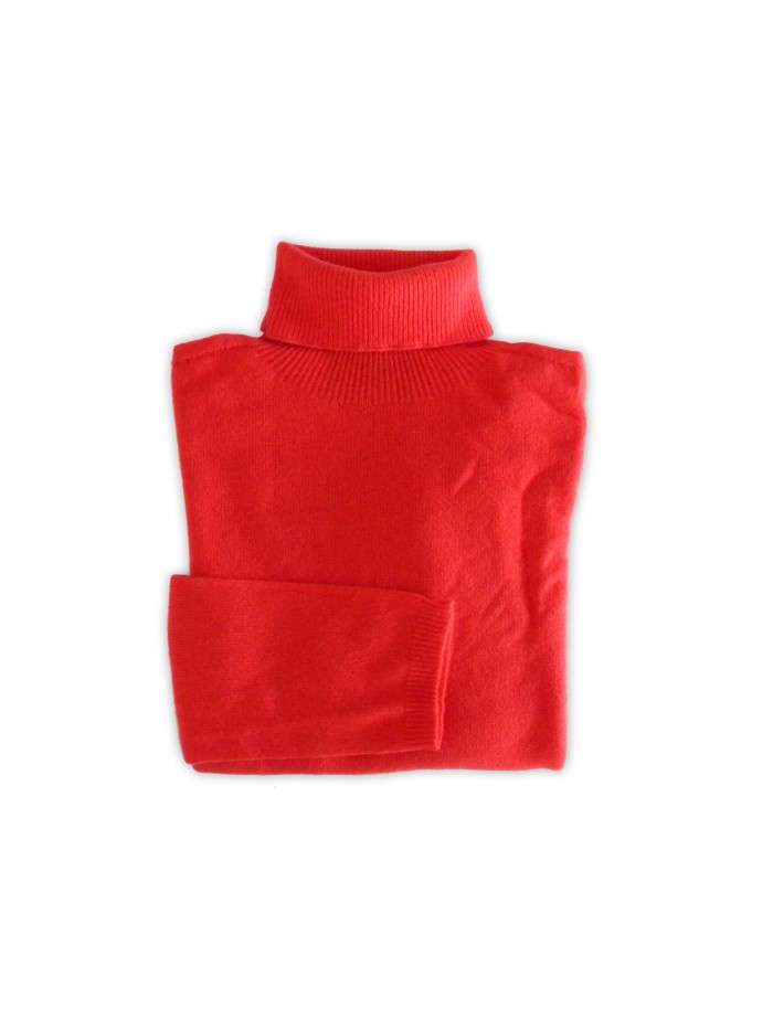 Blue Joint Women's Turtleneck Sweater Art. 98027/1 Orange Blue Joint Women's Turtleneck Sweater Art. 98027/1 Orange