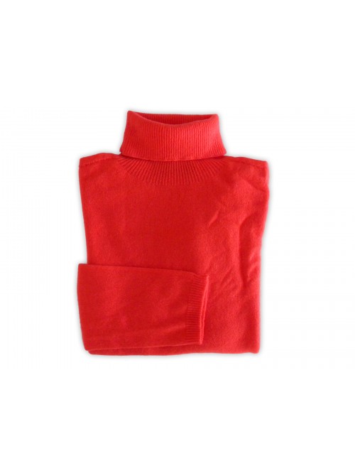 Blue Joint Women's Turtleneck Sweater Art. 98027/1 Orange Blue Joint Women's Turtleneck Sweater Art. 98027/1 Orange