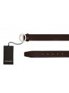 Trussardi Cintura Uomo Belt Cuoio Dallas Buckle Personalized Marrone