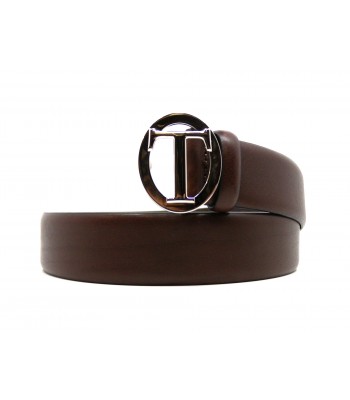 Trussardi Cintura Uomo Belt Cuoio Dallas Buckle Personalized Marrone 2