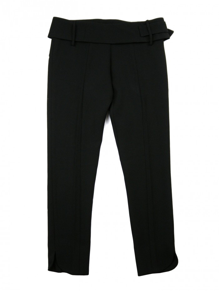 Annarita N Woman Pants Mod. 17153 Black Belt Annarita N Woman Pants Mod. 17153 Black Belt