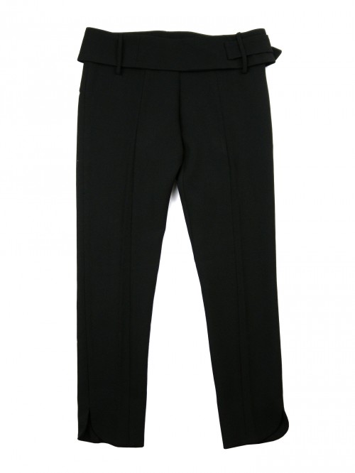Annarita N Woman Pants Mod. 17153 Black Belt Annarita N Woman Pants Mod. 17153 Black Belt