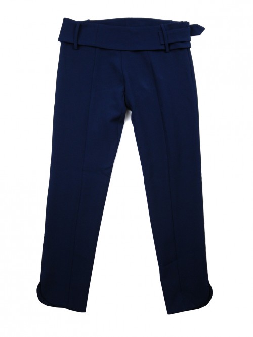 Annarita N Woman Pants Mod. 17153 Blue Belt Annarita N Woman Pants Mod. 17153 Blue Belt