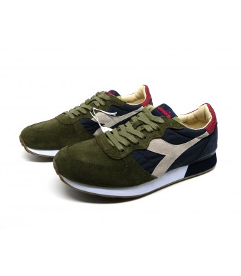 Diadora Heritage Men's Shoe Mod. H S SW C7668 Camaro Burnt Olive / Blue Nights