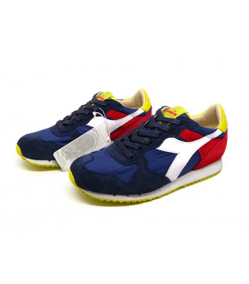 Diadora Heritage Scarpa Uomo Mod. Trident NY S W C6674 Estate Blue/Fiery Red/Sul