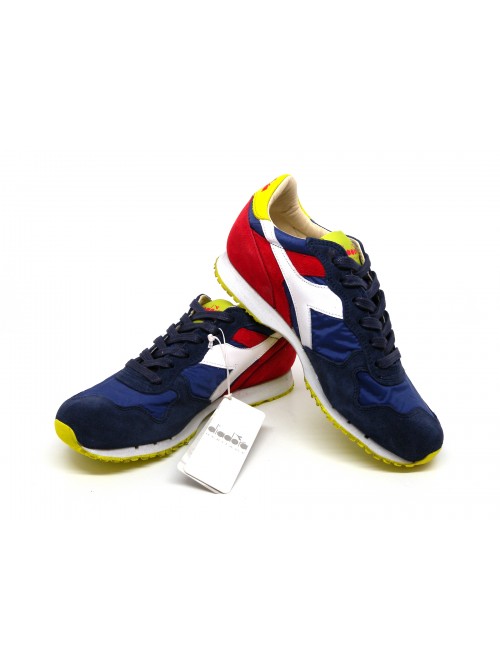 Diadora Heritage Men's Shoe Mod. Trident NY S W C6674 Estate Blue / Fiery Red / Sul