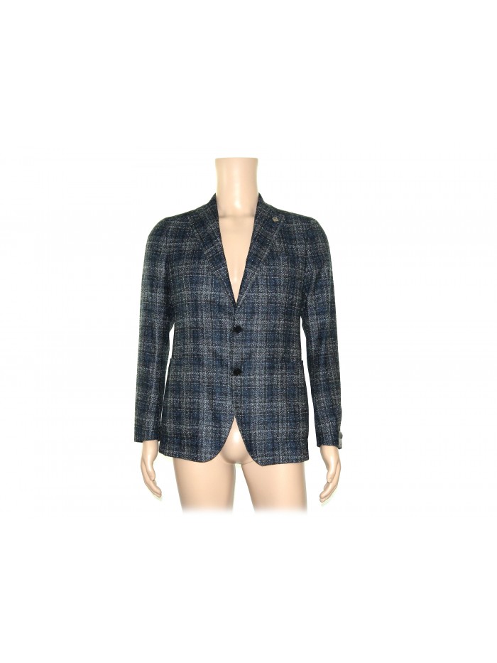 Tagliatore Jacket Man art. 44QIG024 mod. 1SMC22K S1106 Paintings Blue / Black / Pearl