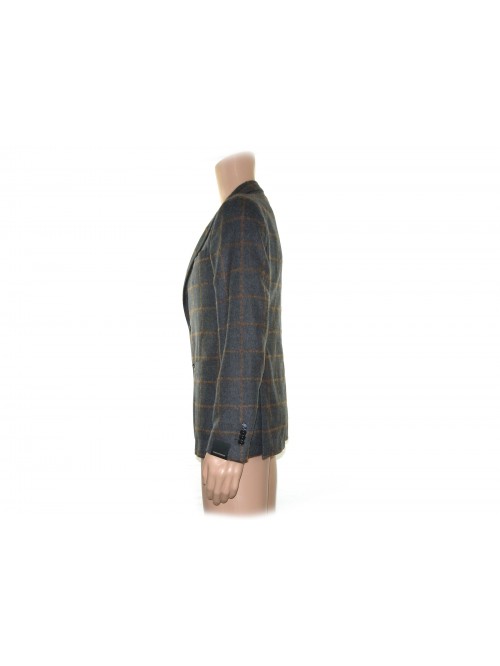 Tagliatore Giacca Uomo art. 12WIG186 mod. 1SMC22K 43011 Quadroni Pesca/Grigio