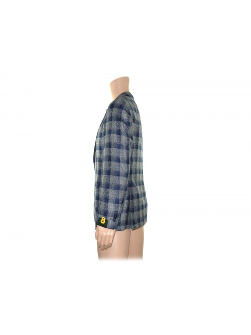 Lubiam 8 Man Jacket art. 72082/1 mod. 2175 Paintings Blue / Gray