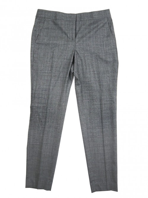 Fabiana Filippi Women's Pants mod. PA85018 Assisi Prince of Wales Gray