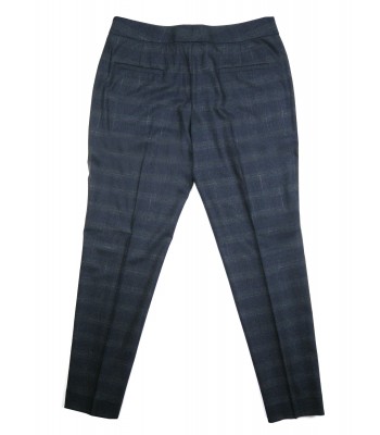 Fabiana Filippi Pantaloni Donna mod. PA85018 Assisi Principe di Galles Blu 2