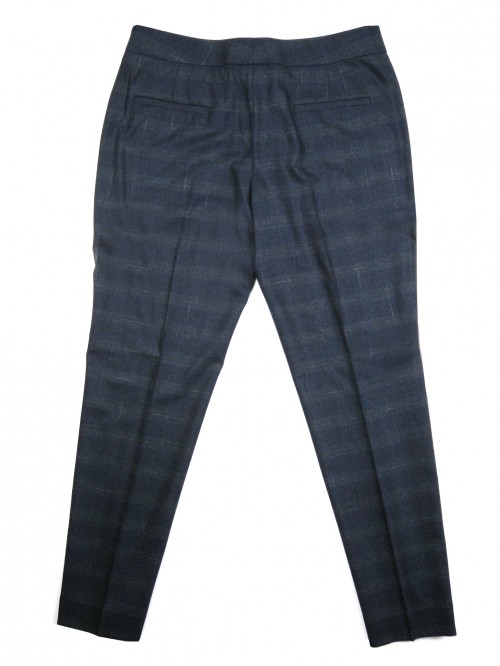 Fabiana Filippi Women's Pants mod. PA85018 Assisi Prince of Wales Blue