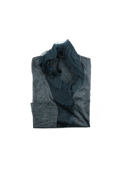 Fabiana Filippi Women's Jersey mod. 913TA17 Gray Silk Rouge Fabiana Filippi Women's Jersey mod. 913TA17 Gray Silk Rouge