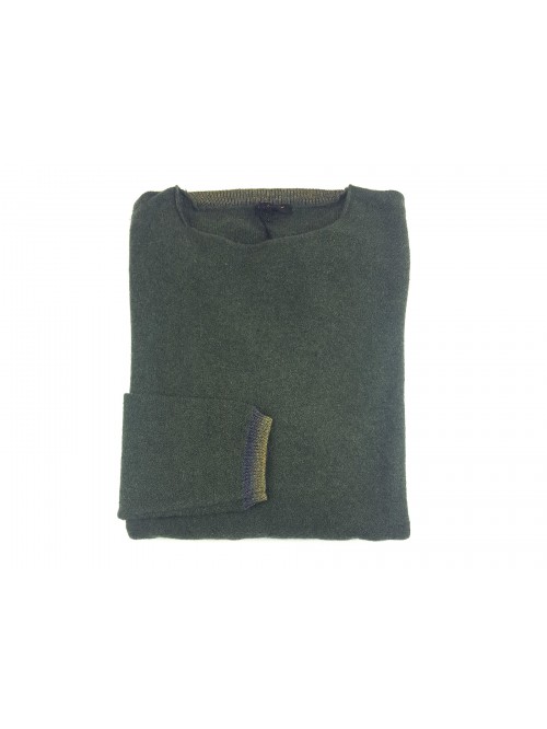 Ne Pas Men's Barchetta Sweater Mod. 1/7245 Col 135 Military Ne Pas Men's Barchetta Sweater Mod. 1/7245 Col 135 Military