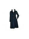 Loro Piana Giaccone Donna Mod. FAC1861 W015 Cappotto Ottawa Coarseha Blu Notte