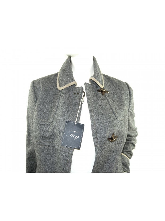 Fay Woman Jacket Mod. NAW50234340 FHBB / B601 Gray