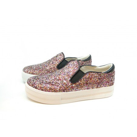 Women's Sneakers Jungle Starlights Glittery Multicolor slip on Women's Sneakers Jungle Starlights Glittery Multicolor slip on