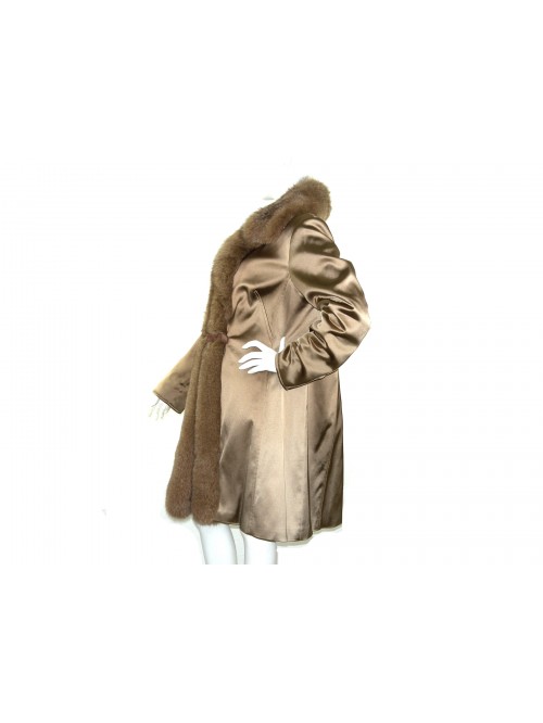 Paola Antonini Fox Jacket Woman Calibrated Mod. 3180F FC235 COL 22 Brown / Gold