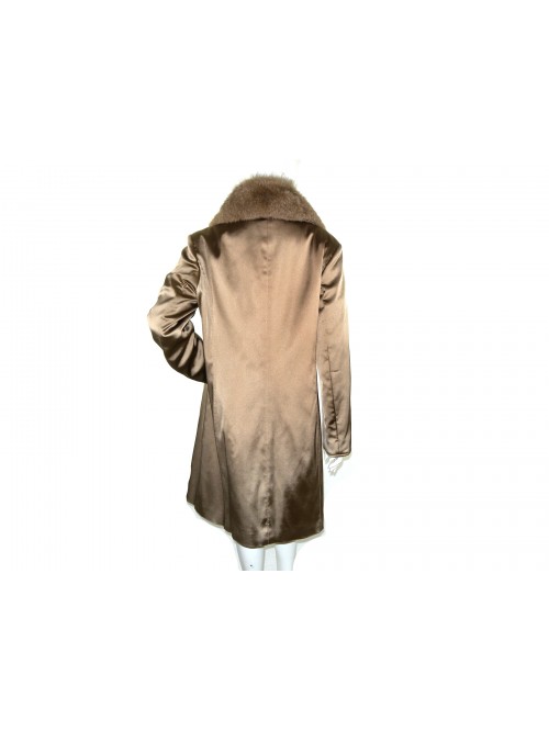 Paola Antonini Fox Jacket Woman Calibrated Mod. 3180F FC235 COL 22 Brown / Gold