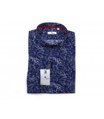 Andrea Bossi Camicia Uomo Mod. ERE S/3 Stretch Paisley