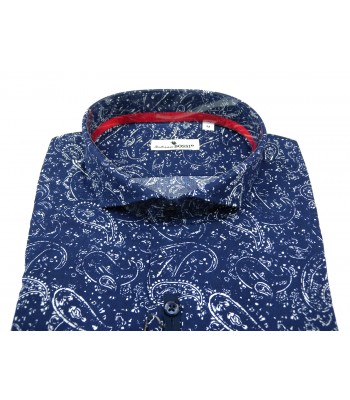 Andrea Bossi Men's Shirt Mod. ERE S / 3 Stretch Paisley 2