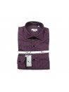 Andrea Bossi Camicia Uomo Mod. S500 COL 1-3 Slim Fit Microfantasia Bordeaux