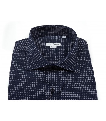 Andrea Bossi Camicia Uomo Mod. S500 COL 8-3 Slim Fit Microfantasia Blu 2