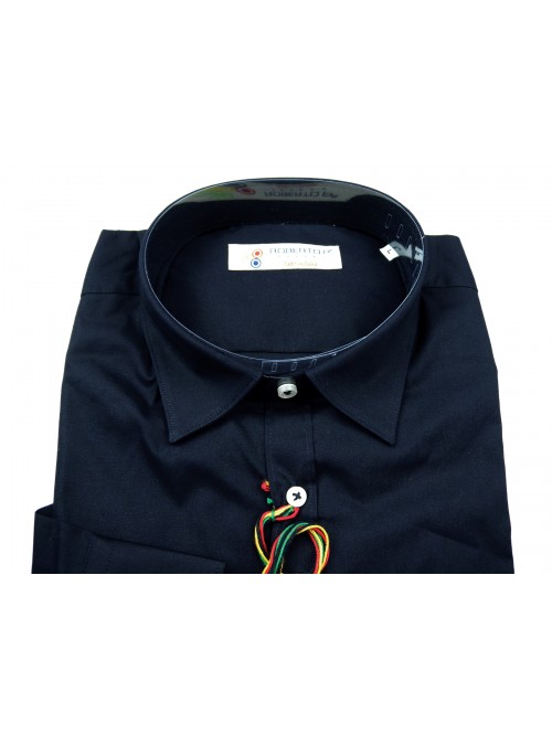 Roberto P Camicia Uomo Mod. CN1 Tinta Unita Blu Scuro
