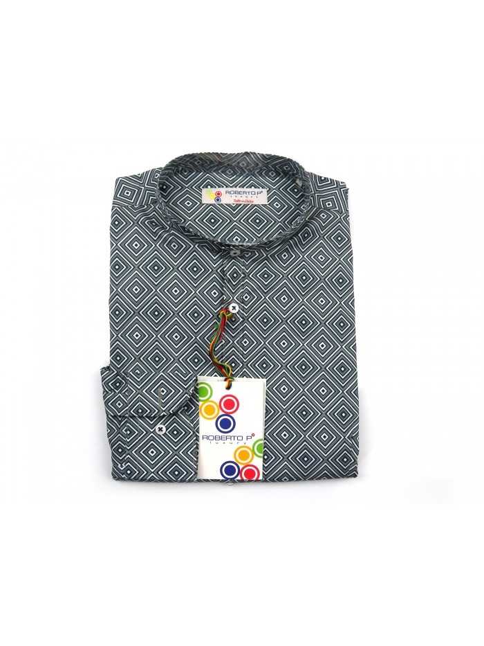 Roberto P Camicia Uomo Mod. CNP1 COL V1 Rombi Optical Roberto P Camicia Uomo Mod. CNP1 COL V1 Rombi Optical