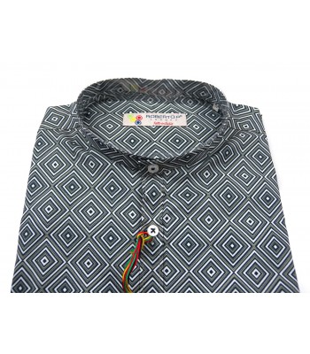 Roberto P Men's Shirt Mod. CNP1 COL V1 Rombi Optical 2