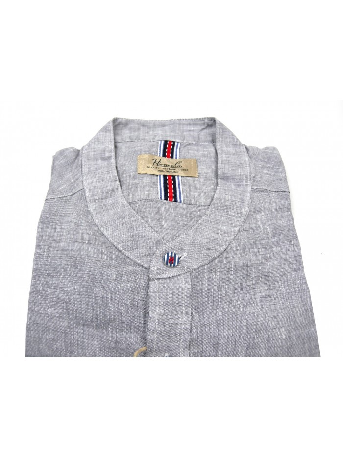Happer & CO Men's Shirt Mod. 10068-224 COL 90 Gray