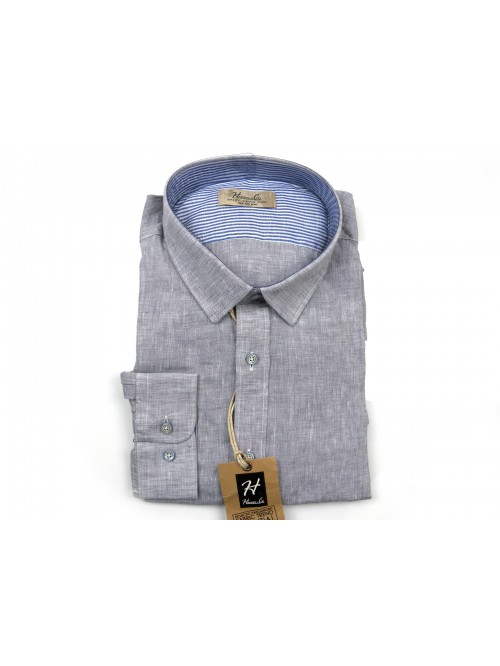 Happer & CO Men's Shirt Mod. 10068-201 COL 90 Gray Happer & CO Men's Shirt Mod. 10068-201 COL 90 Gray