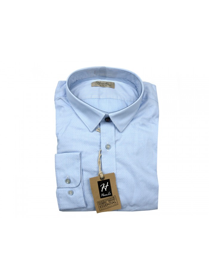 Happer & CO Camicia Uomo Mod. 10066-201 COL 9 Microfantasia Celeste Happer & CO Camicia Uomo Mod. 10066-201 COL 9 Microfantasia Celeste