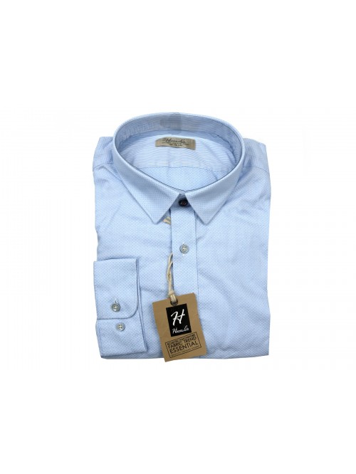 Happer & CO Camicia Uomo Mod. 10066-201 COL 9 Microfantasia Celeste Happer & CO Camicia Uomo Mod. 10066-201 COL 9 Microfantasia Celeste