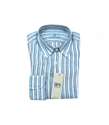 Harry & Sons Camicia Uomo Art. 627 NP2 3450 Botton Down Righe