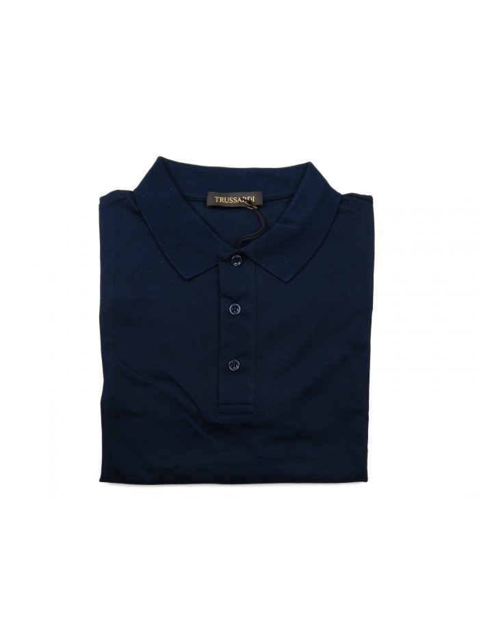Trussardi Men's Polo Art. 32T00059U2900 Night Blue Trussardi Men's Polo Art. 32T00059U2900 Night Blue