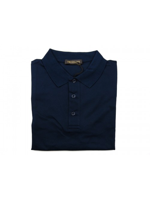 Trussardi Men's Polo Art. 32T00059U2900 Night Blue Trussardi Men's Polo Art. 32T00059U2900 Night Blue