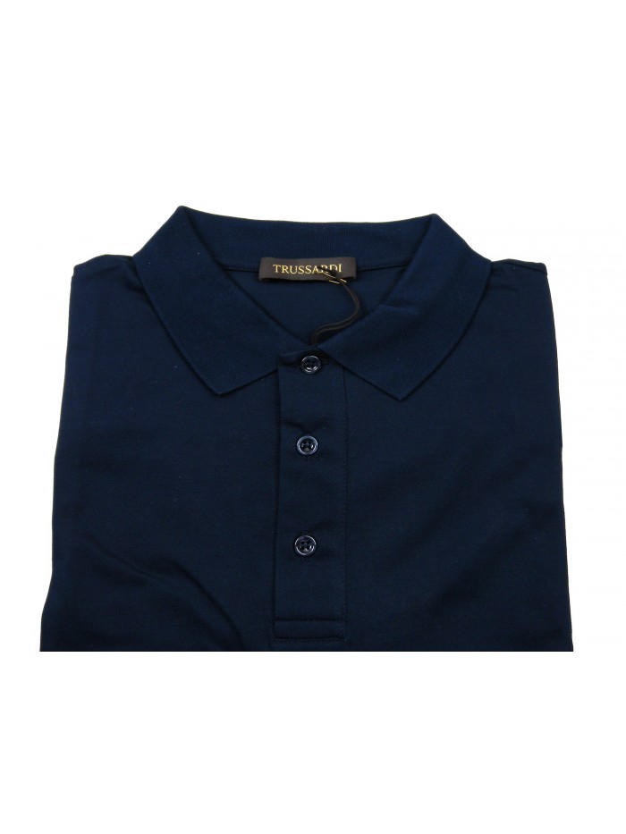 Trussardi Men's Polo Art. 32T00059U2900 Night Blue