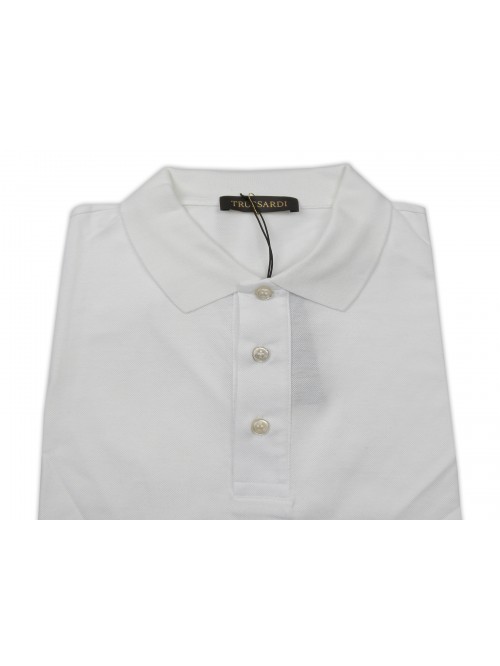 Trussardi Polo Uomo Art. 32T00059W0010 Bianco