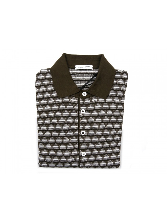 Paolo Pecora Polo Uomo Art. I9EC1 MOA049 7633002 Marrone Paolo Pecora Polo Uomo Art. I9EC1 MOA049 7633002 Marrone