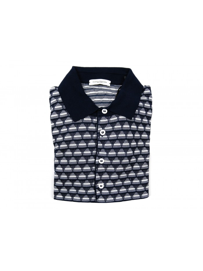 Paolo Pecora Polo Uomo Art. I9EC1 MOA049 7633003 Blu Paolo Pecora Polo Uomo Art. I9EC1 MOA049 7633003 Blu