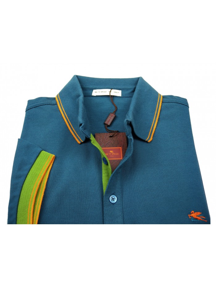 Etro Polo Uomo Mod. 1Y800 TIR 9156 VAR 204 Unita Ottanio