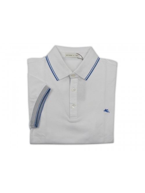 Etro Polo Uomo Mod. 1Y800 TIR 9156 VAR 990 Unita Bianco Etro Polo Uomo Mod. 1Y800 TIR 9156 VAR 990 Unita Bianco