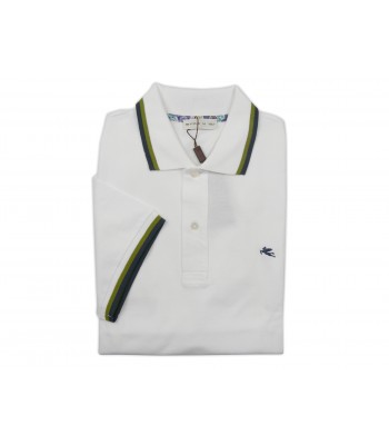 Etro Polo Uomo Mod. 1Y105 TIR 9333 VAR 990 Unita Bianco